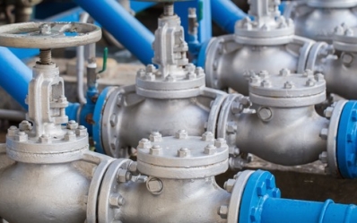 pressure safety valves at a gas plant